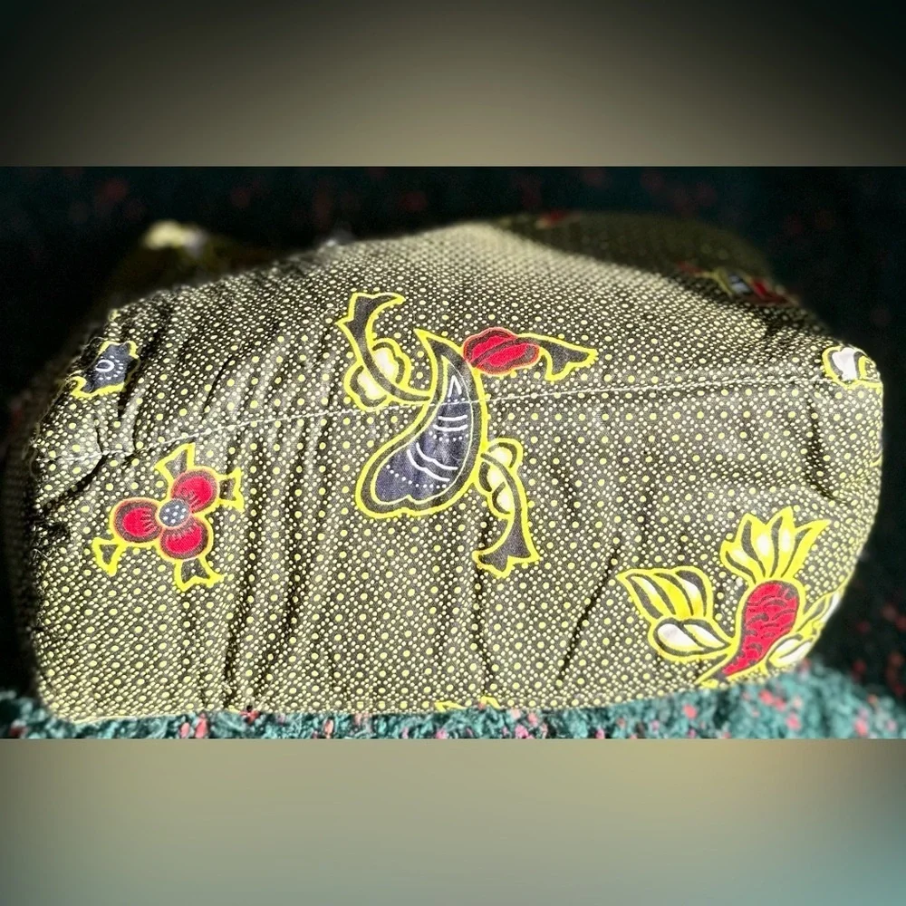 RARE NWOT Botswana Made Extra Large Cosmetics Bag